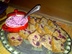 Zucchini and Blackberry Bread with Blackberry and Basil Cream Cheese
